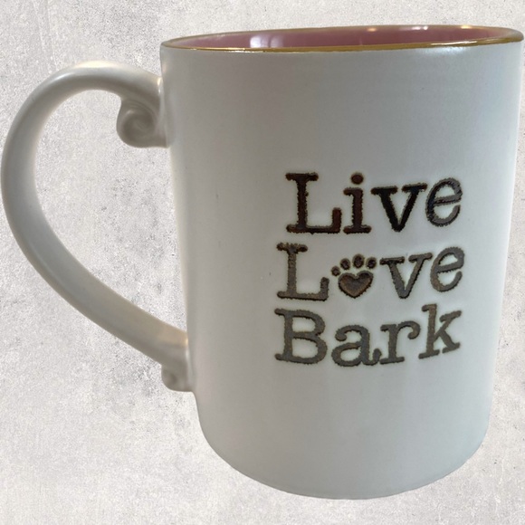 Live, Love, Bark Coffee Mug / Cup - Picture 1 of 3